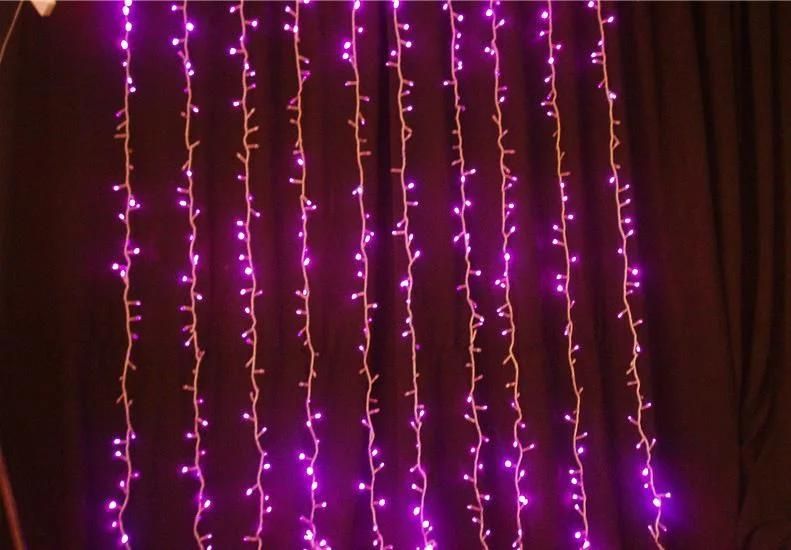 Outdoor LED Waterfall Light Christmas Holiday Icicle Light Decoration
