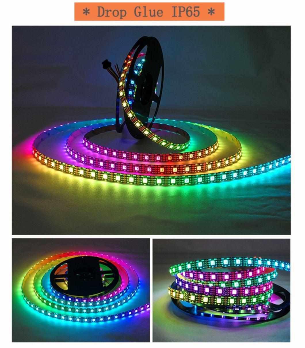 HD107s/Apa107/Apa102/Sk9822 144LEDs/M Flexible Pixels Light LED Strip 144pixels