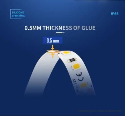 120LEDs DC12V 2700K Flexible CE RoHS IP65 Waterproof Silicone Spraying Flexible LED Strip