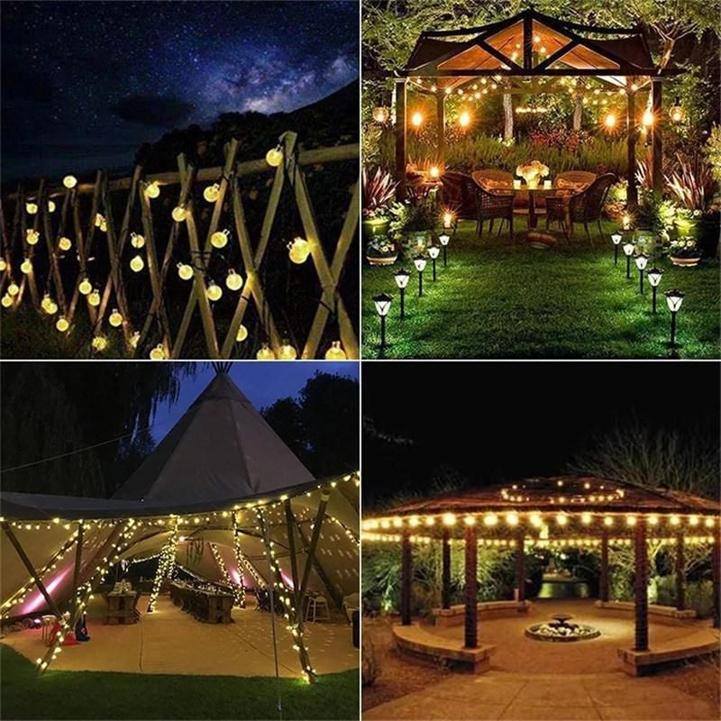 LED Solar Fairy Outdoor Lighting String Christmas Solar Lights for Landscape Garden