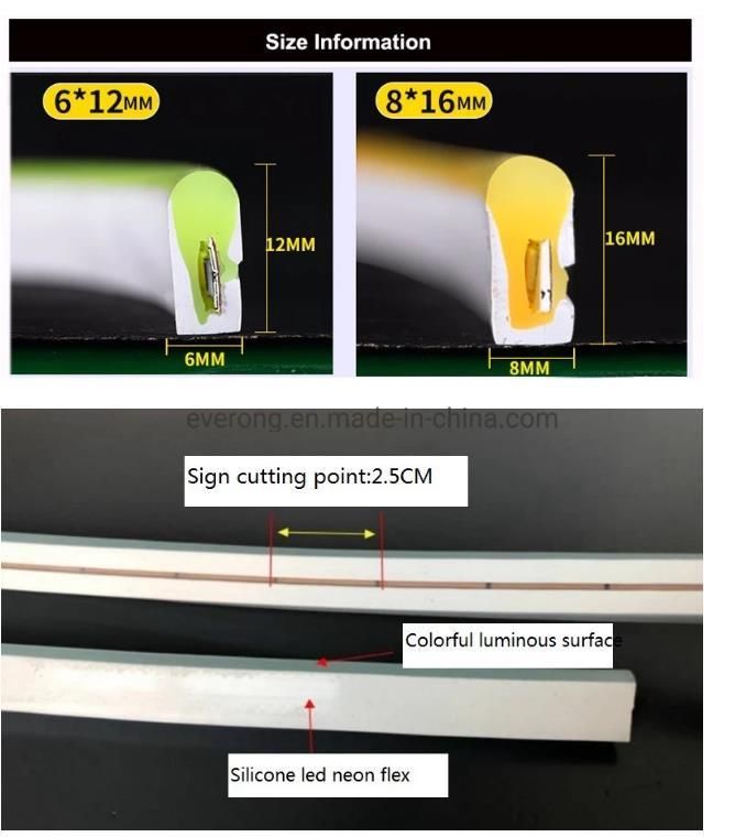 12V 24V 220V LED Flexible Neon with Light Strip 2835 Outdoor Waterproof Bright Decorative Light Soft Light