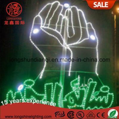 Outdoor LED Islamic Decor Ramadan Lanterns Craft Decorative Lights