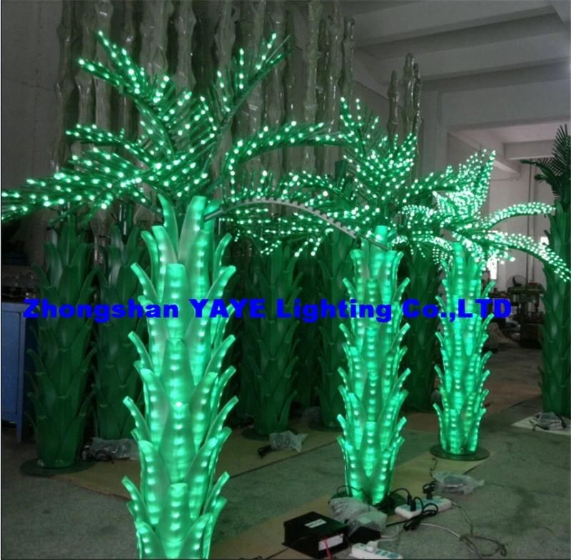 Yaye 18 Top Sell Ce & RoHS Approval LED Palm Tree, Outdoor LED Palm Tree for Garden Decorative