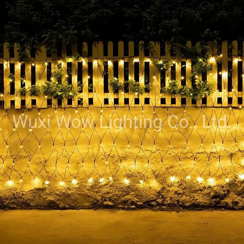 Christmas Fairy Net Light Outdoor - 240LED 3.6mx1.2m Garden Decorations Outdoor String Lights Mains Powered with Remote 8 Modes Waterproof Xmas Outside
