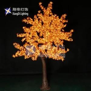 2.8m New Design Hot Sale Indoor Decoration LED Flocked Christmas Tree with Holiday Light Tree Lighting