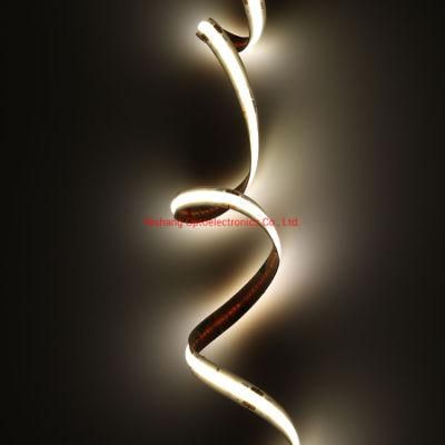 3000K 10W 24V 8mm PCB High Density IP65 Waterproof Flex LED COB Strip