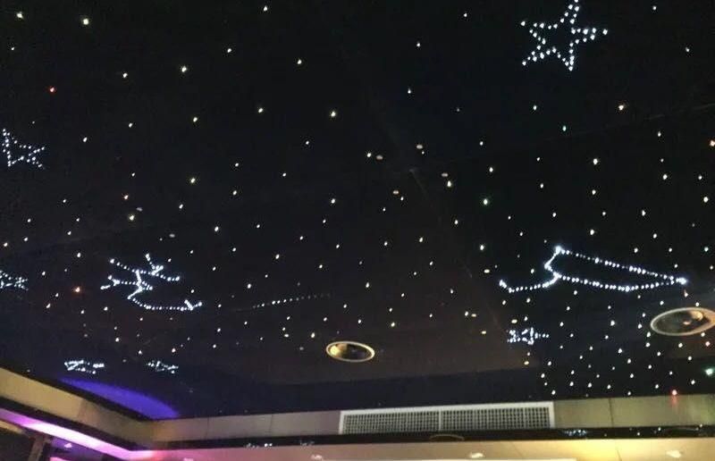 600mm*600mm Star Ceiling Panel Fiber Optic Light for Cinema