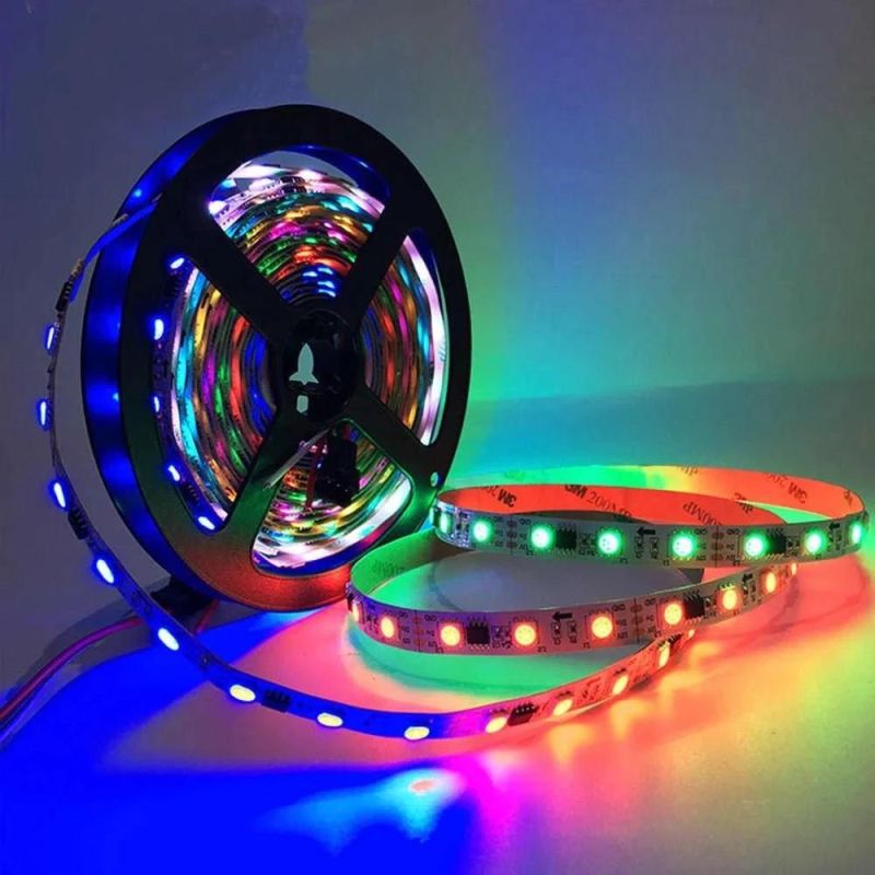 Ws2811 Magic Color 30/48/60LEDs/M DC12V Digital RGB Addressable LED Strip with CE RoHS UL Certification