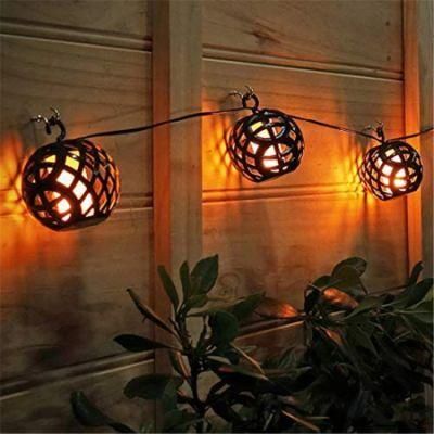 Hanging Global Bulb Fairy Lamp LED Solar String Light for Lantern Wedding Party