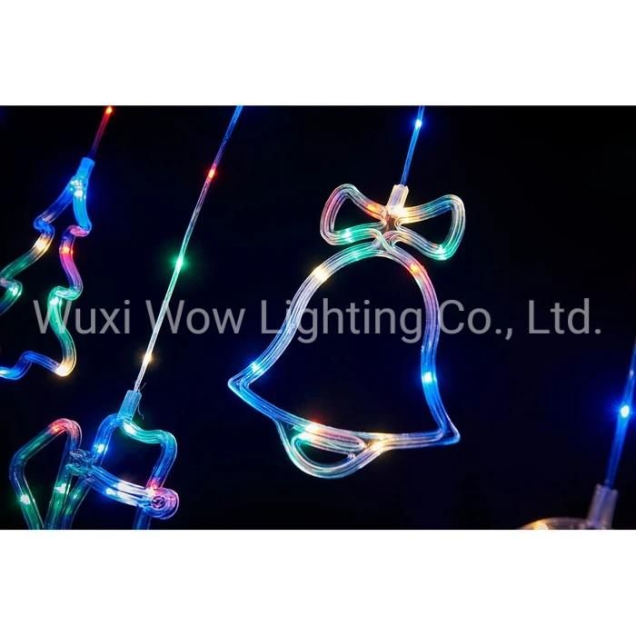 Christmas Silhouette Curtain Light Multi Coloured LEDs Characters Christmas Lights