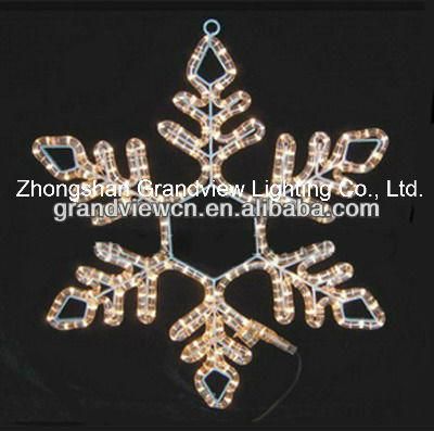 IP44 LED Decorative Snowflake Motif Light Warm White Colour