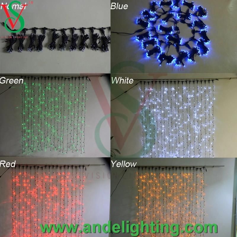 Waterproof Outdoor 2*2m LED Curtain Light for Wedding/Party Decoration