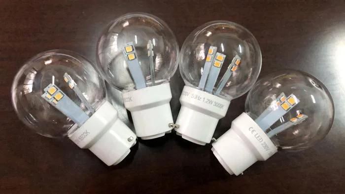 SMD 6PCS LED Lamps G45 Globe Bulbs Fairy Lights Bulb 230V Cables Bulbs Party Decorating Bulbs E27 Bulbs B22 Bulbs