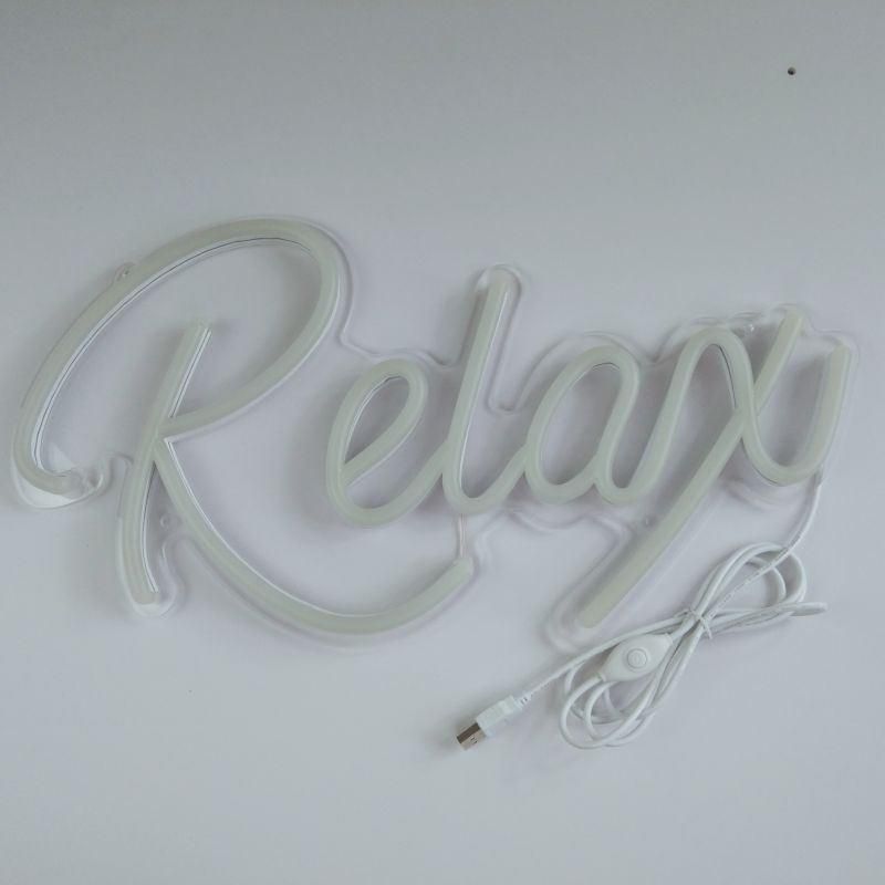 USB Powered Relax Neon Sign for Night Home Decor