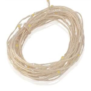 10m LED Copper Wire String Light for Wedding/Powered by 3AA Battery Warm White