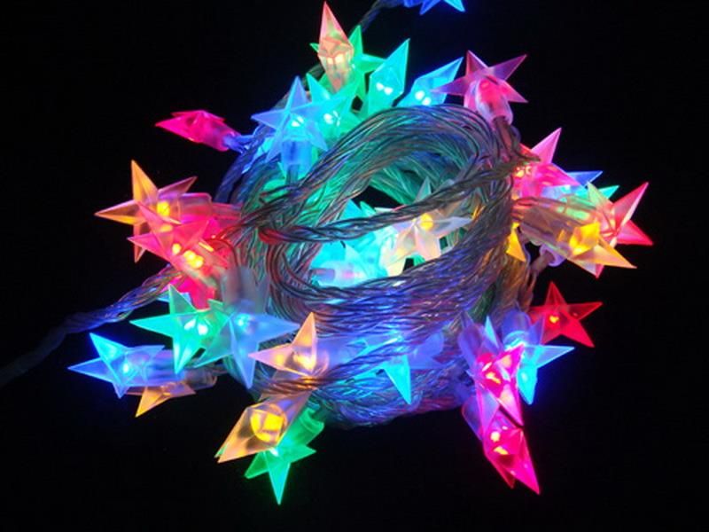 LED String Lights with Different Covers, Rose, Star, for Holiday Party Wedding, Christmas Light