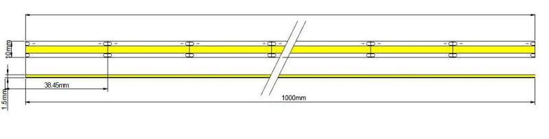 New COB Fob LED Light Strip for Aluminium Profile