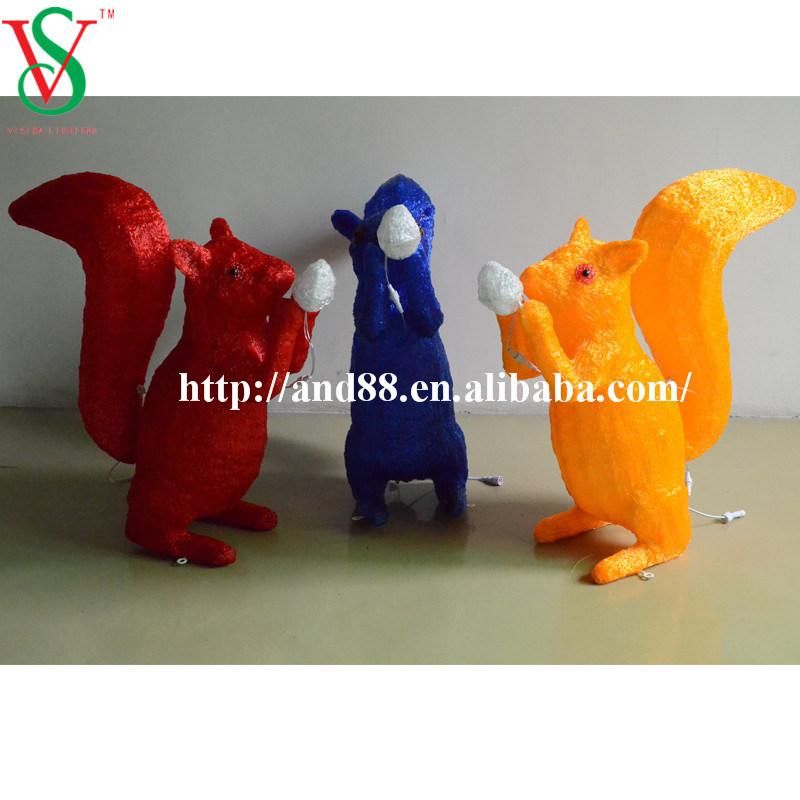 LED Outdoor Christmas Decoration Lights (acrylic squirrel)