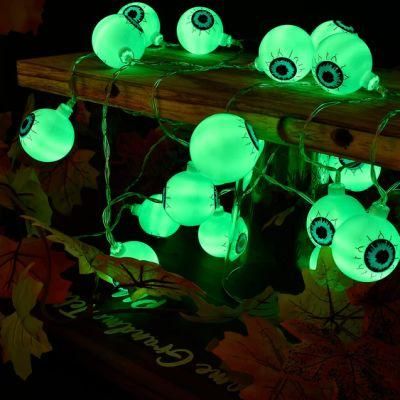 Halloween Decorations Eyeball String Lights Decor 8 Modes Remote Twinkle Lights for Indoor Outdoor Halloween Party