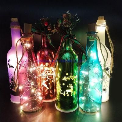 Glass Wishing LED String Bottle LED Copper Wire Light Decorative Bottle Christmas Gifts New