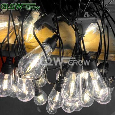 Shatterproof Bulbs IP65 Waterproof LED Outdoor ETL Connectable String Lights Christmas Decoration Wedding Party Lights Garden Festoon Lights