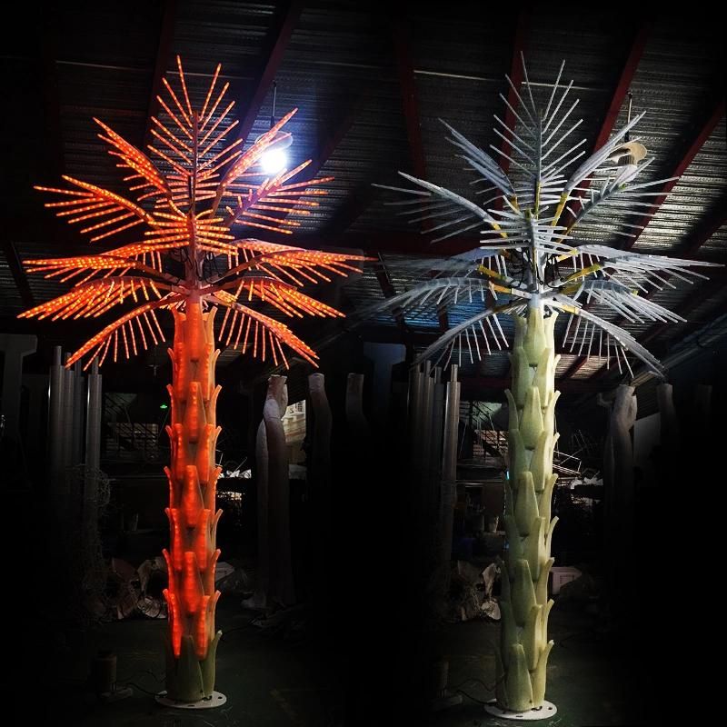 Holiday Lighting Big Bulb Outdoor Christmas Lights Decorative Lighted Artificial Date Palm Tree