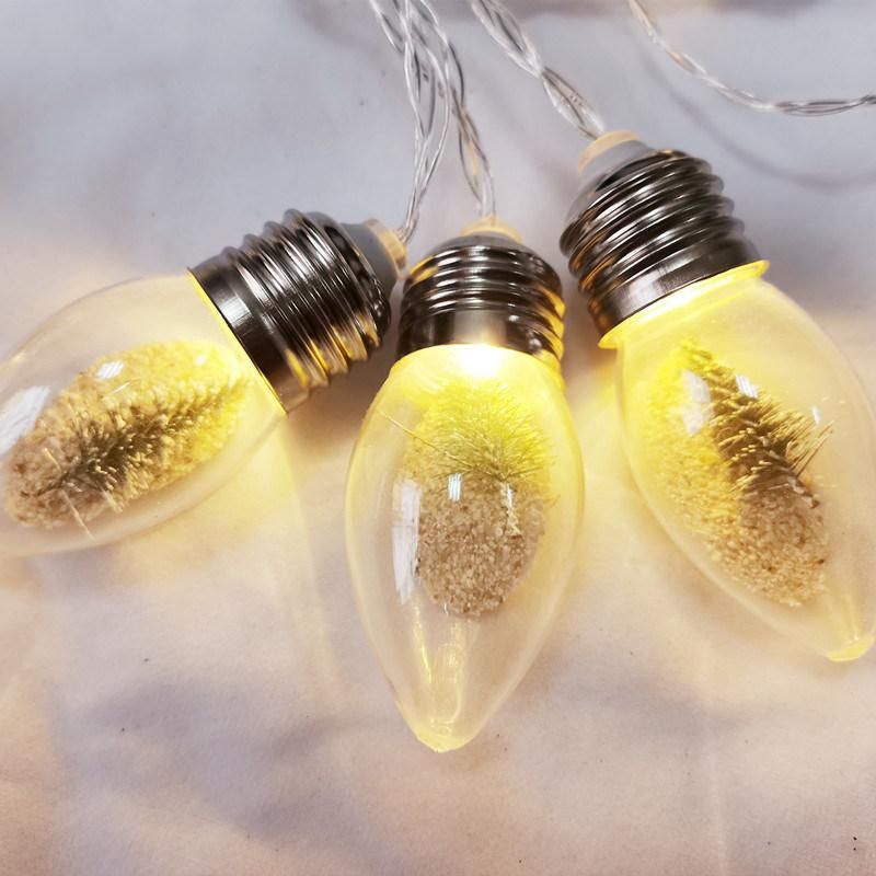 X′ Mas Holiday Decoration Battery Powered Christmas String Lights with E27 Bulb