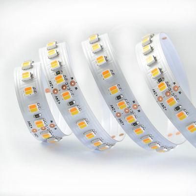 Factory Price SMD 3527 120LEDs/m CCT Adjustable LED Strip Lights with CE cetification