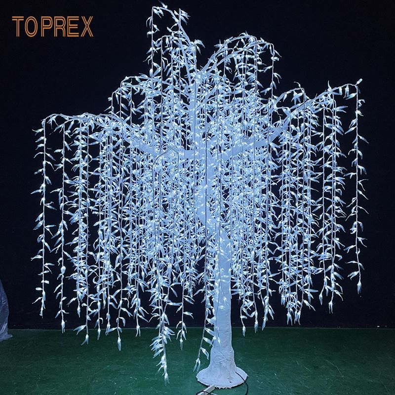 Party Decorations Supplies Artificial Lighted Weeping Willow Tree