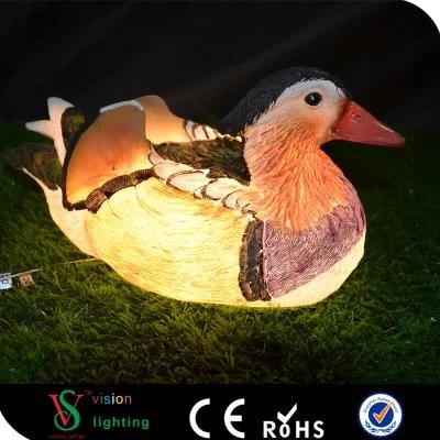 Christmas Decoration LED Duck Sculpture Light