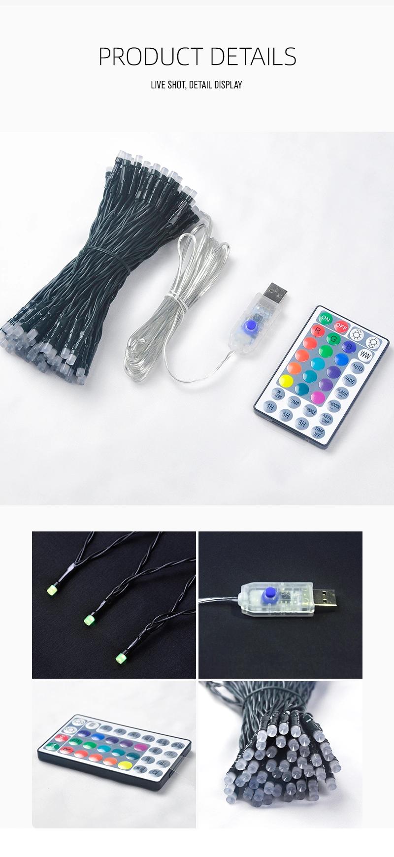 RGB Remote Control Color-Changing Waterproof USB Interface String Light