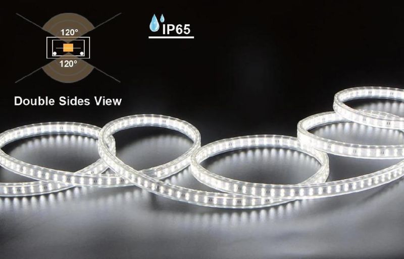Easy Install Plug and Play 50m Roll 180LED*2 Dual Side View LED Strip with Linkable Design for outdoor Indoor Use