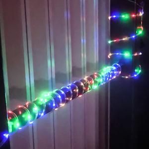 PVC Wire Color Changing Outdoor LED Solar Power Christmas Decoration String Lights with Solar Panel