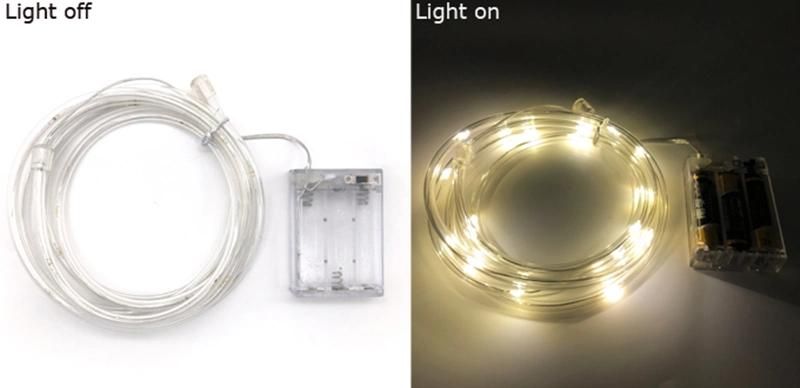 Modern Lighting Decoration LED Fairy Copper Wire Flex Tube with Battery Oprated