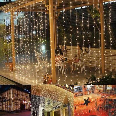 2.0m*1.5m 18W Christmas LED Curtain String Light for Outdoor Decoration