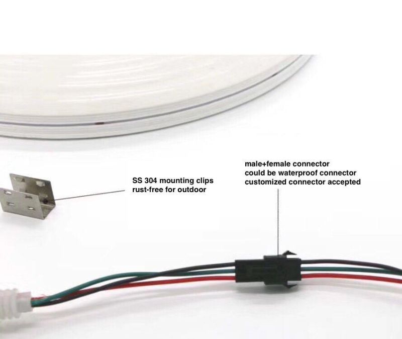 Most Popular 7mm Ap302 Silicone Neon Flex with 2835SMD LED Strip for Building Outline or Signage Aquarium Linear Lighting