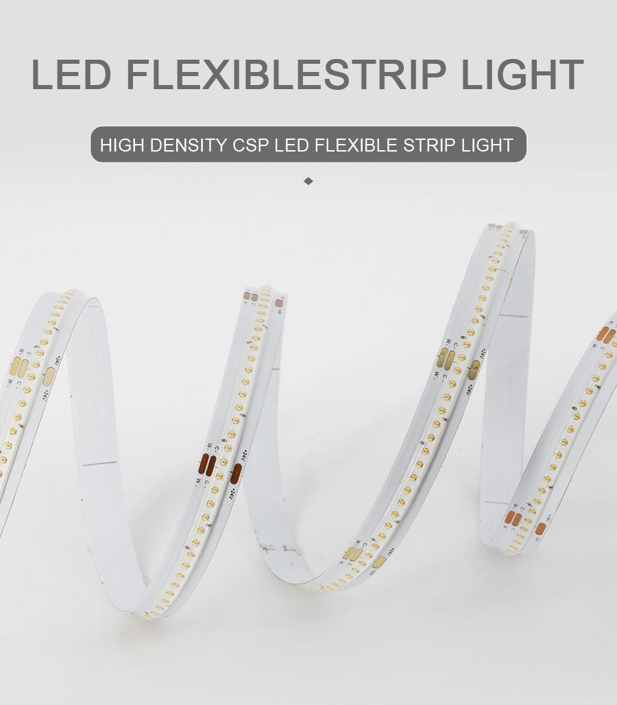 Hot Selling DOT-Free Dimmable 24V LED Csp Strip Light 2700~6500K Strip Light