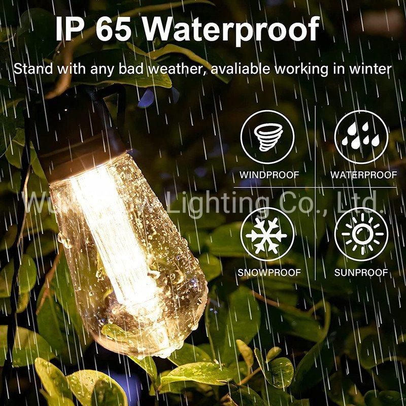 29.5FT IP65 Waterproof Garden String Light 8 Modes 20 LED Remote Control Outdoor String Lights Solar Powered for Christmas Party Festival Decoration