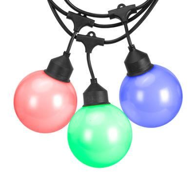 Color Changing Outdoor String Lights 12FT G40 Hanging Light for Backyard, Garden, Party