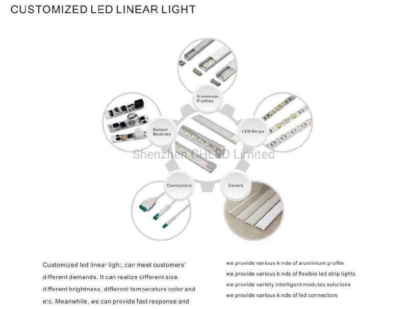 One Bin Flexible 12V/24V 60LED/M SMD3528 2835 LED Strip Light for LED Linear Light