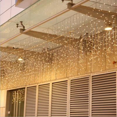 Factory Production LED Icicle Light 100L Warm White Indoor Outdoor Use
