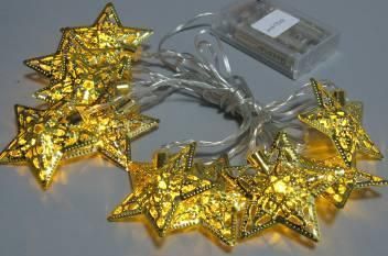 New 10lt Batteries Operated LED String Light with Star Cover
