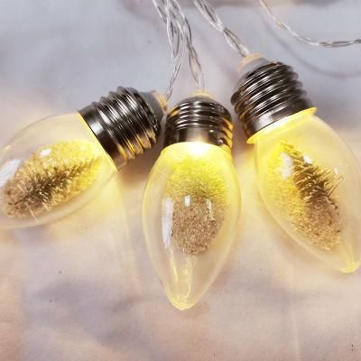 X&prime; Mas Holiday Decoration Battery Powered Christmas String Lights with E27 Bulb