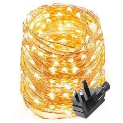 Christmas Holiday Garden Wedding Decorative Battery Powered 10m Micro LED Fairy Fireworks Light Copper Wire Starry String Light