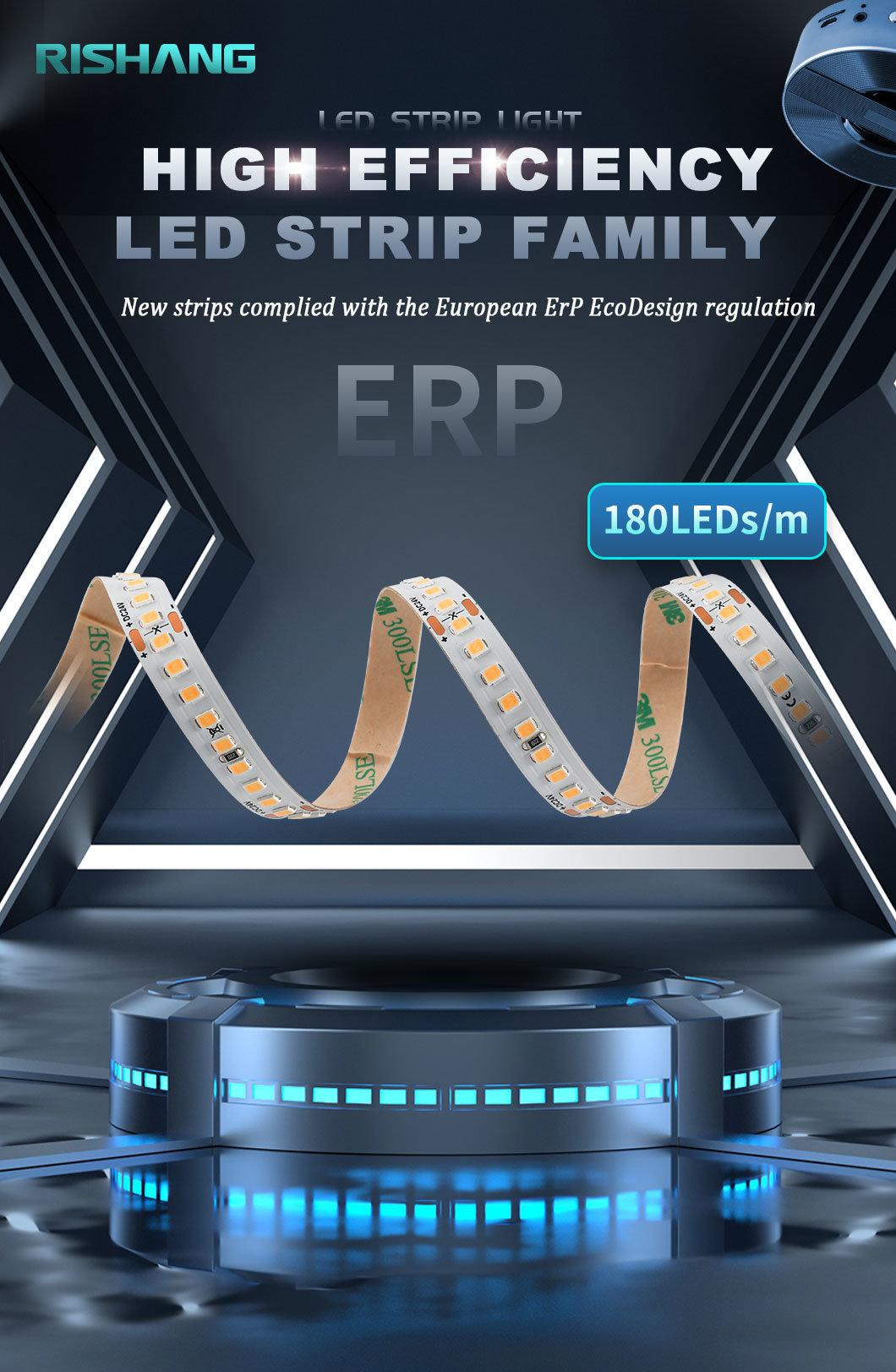 CE RoHS 24V European ERP Standards Flexible Light LED Strip for Outdoor Decorative Lighting