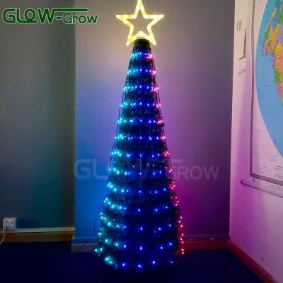 1.5m LED RGB Fairy Colour Decorative Lights Colourful Christmas Pixel Lighted Tree for Home Festival Holiday Decoration