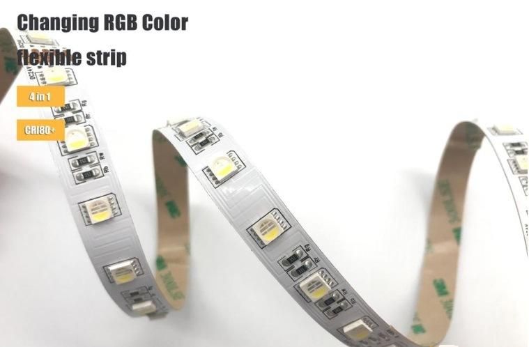 Top Sale Flexible LED Strip Light/ SMD LED Strip Dimmable RGBW with Ce & RoHS Approval