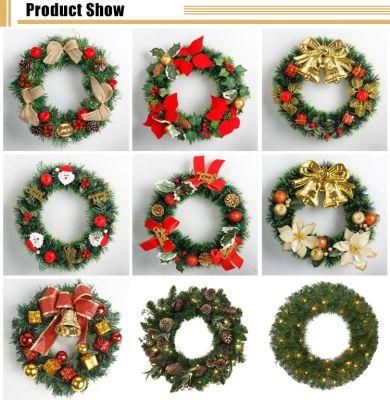 Hanging Door Decoration PVC Tinsel Christmas Decoration Wreath