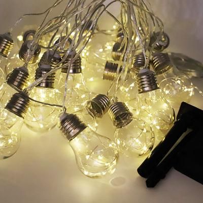 LED Solar LED String Light Outdoor Waterproof LED Micro Copper Wire String Fairy Holiday Christmas Party Garland Garden Decoration