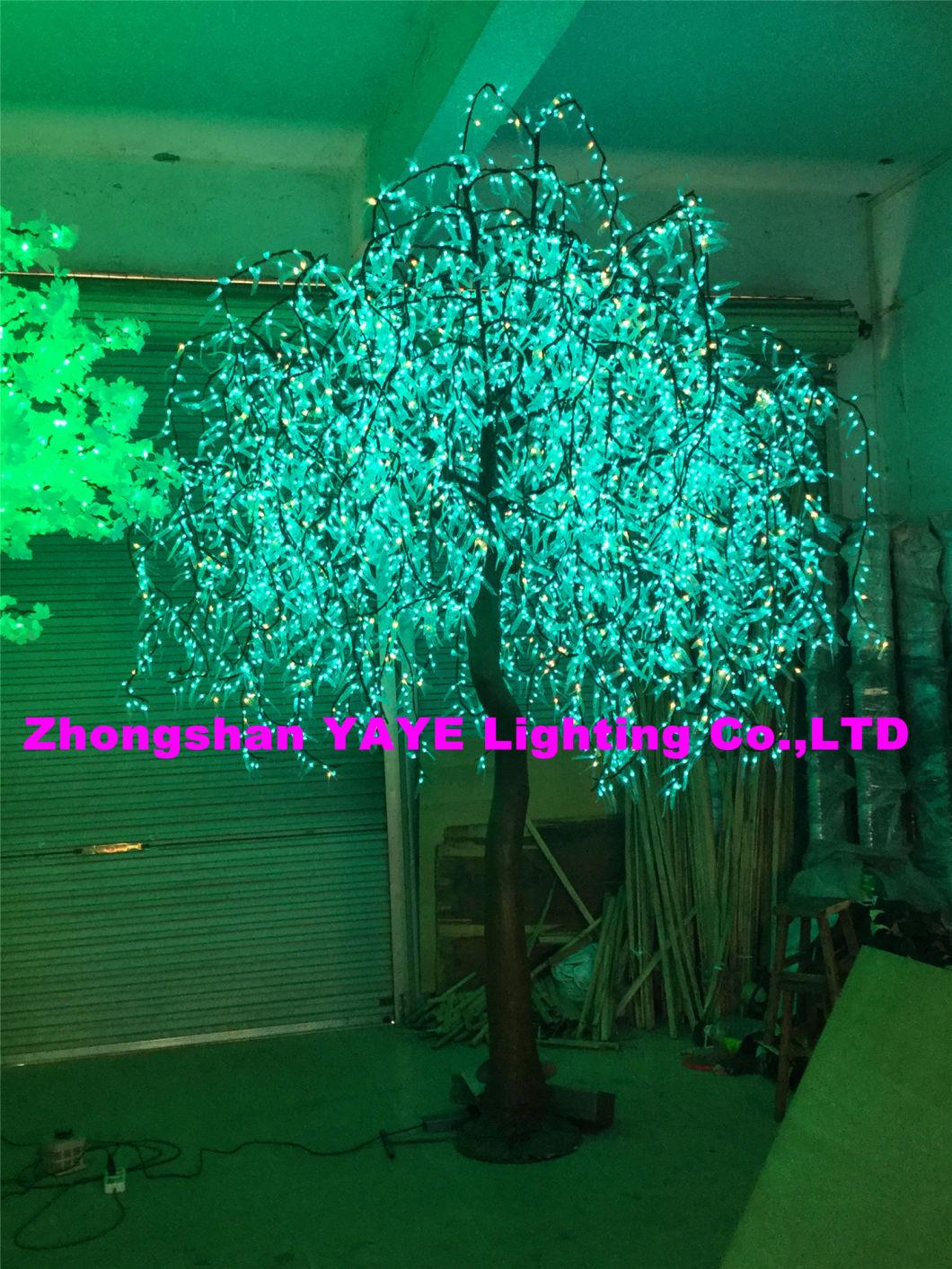 Yaye 2021 Hot Sell Outdoor LED Willow Tree Light / LED Blossom Cherry Tree Light /LED Maple Tree Light